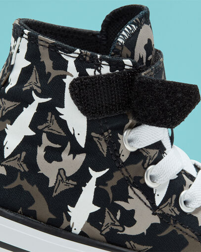 Shark Bite Easy-On Chuck Taylor All Star Black/University Red/White