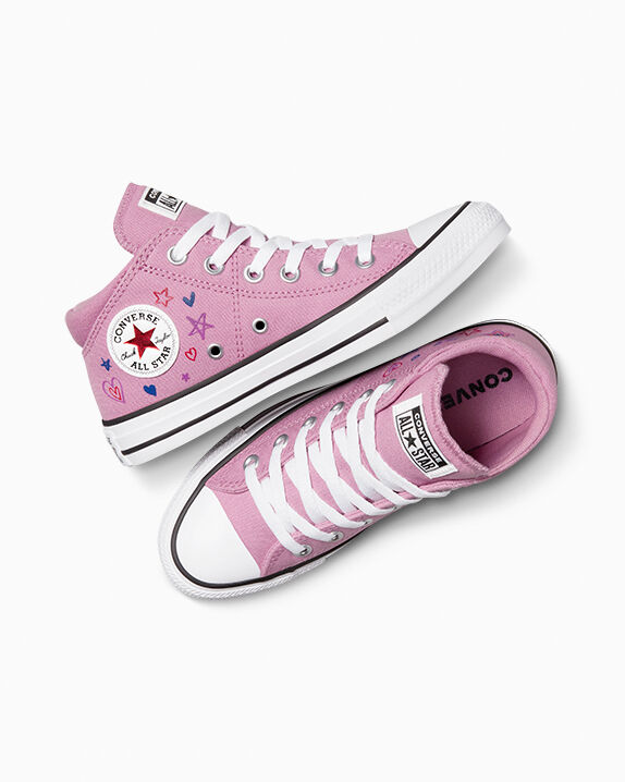 Chuck Taylor All Star Madison Doodles Big Kids Mid Shoe. Converse.com
