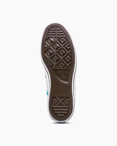 Doraemon・Converse Chuck Taylor All Star White/Hawaiian Gold/Flamingo, Outsole View