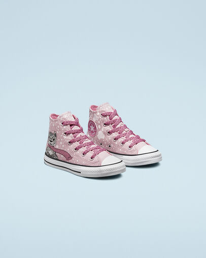 Chuck Taylor All Star Snowy Leopard Himalayan Salt/Magic Flamingo, Angled View