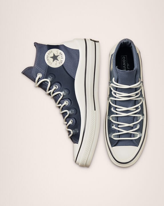 navy high converse