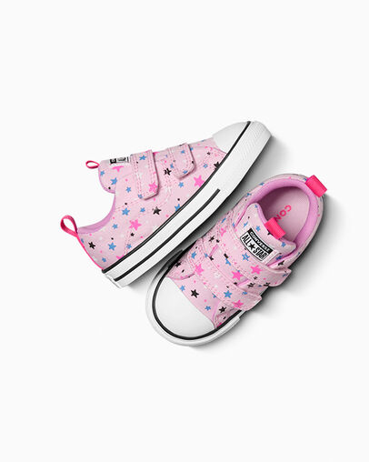 Chuck Taylor All Star Easy On Sparkle Sunrise Pink/Blue Flame/White, Angled View