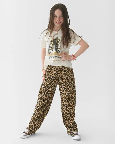 Leopard Chucks T-Shirt Vintage White