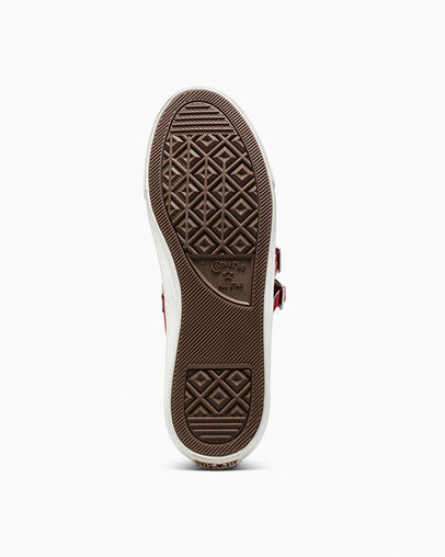 Chuck Taylor All Star Dainty Mary Jane Mesh Park Red/Vintage White/Silver, Outsole View