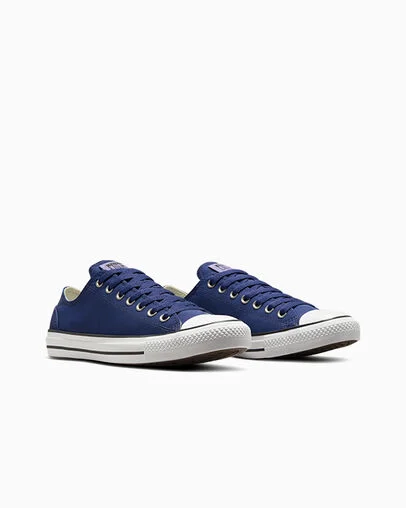 Chuck Taylor All Star Polyester & Suede Fresh Blueberry/White, Top and Side View