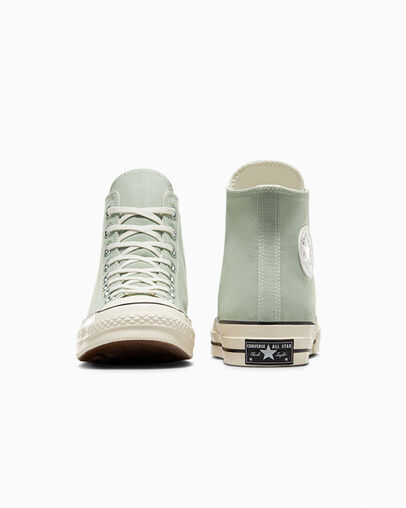 green leather converse