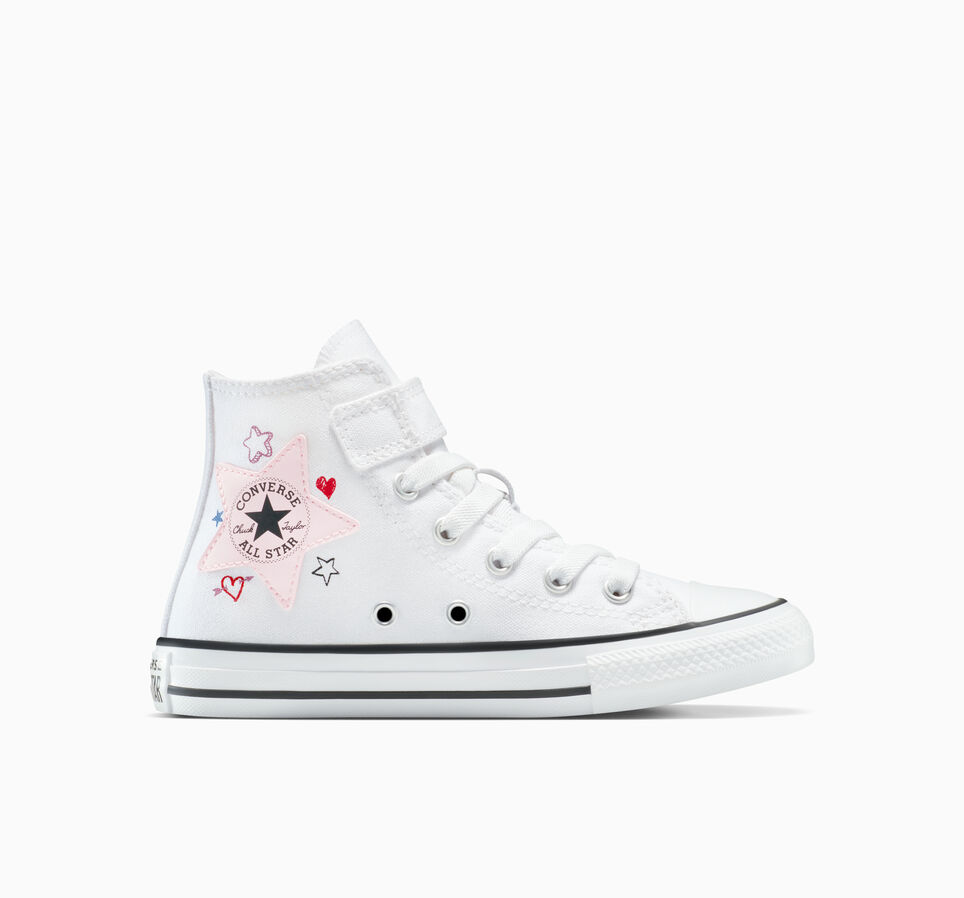 Chuck Taylor All Star Easy-On Doodles White/Pink Frosting/My Jam