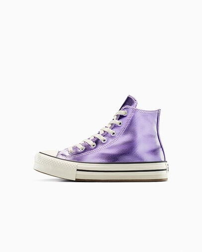 Chuck Taylor All Star EVA Lift Platform Metallic Purple/Egret/Black, Inner Side View