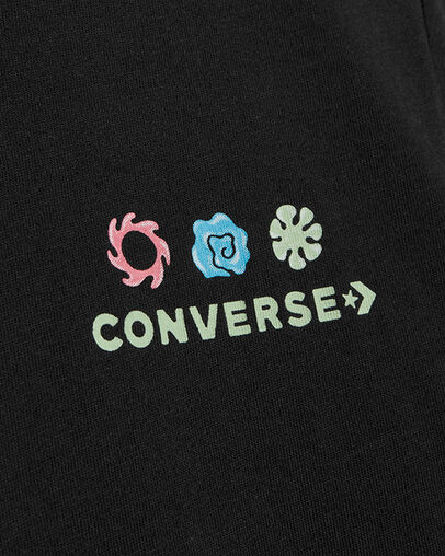 Sea T-Shirt Converse Black, Full Body View