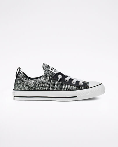 Galactic Nuclei Chuck Taylor All Star Shoreline Knit Slip Black/White/Black