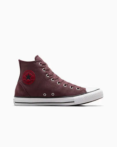 Chuck Taylor All Star Polyester & Suede Trail Mixed/Park Red/White, Outer Side View