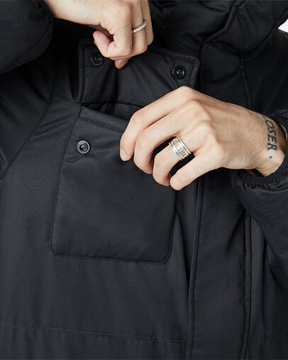 Down Utility Jacket Converse Black