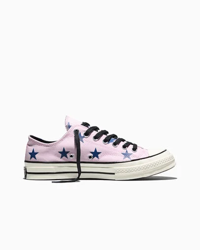 Chuck 70 Stars New Found Bloom Pink/Blue/Egret, Outer Side View