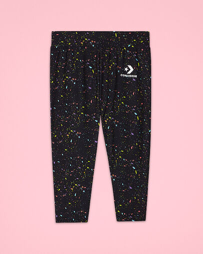 Splatter Leggings Black