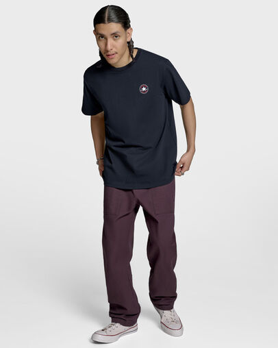 Chuck Taylor All Star Patch T-Shirt Black, Back View