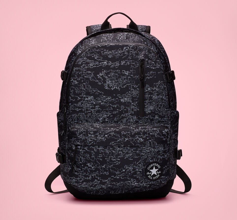 Straight Edge Backpack Tiger Camo Black/White