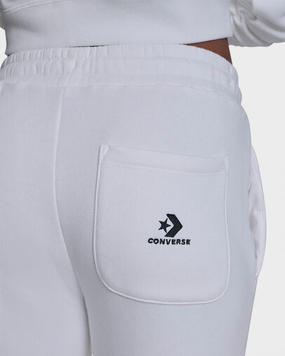 French Terry Front Seam Pants White 10A