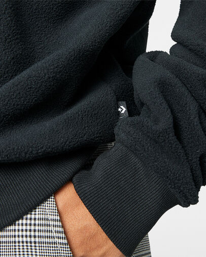 Blocked Polar 1/4 Zip Black