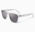 Fluidity Square Sunglasses Crystal Clear