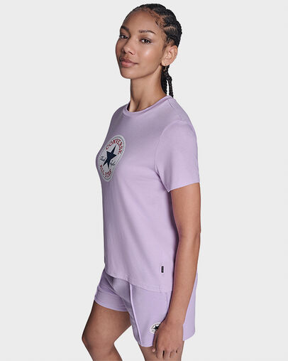 Chuck Taylor All Star Patch T-Shirt Lavender Latte, Back View