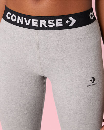 Wordmark Legging Vintage Grey Heather, Detail View