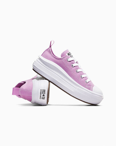 Chuck Taylor All Star Move Classic Amethyst/White/Black, Detail Angle View