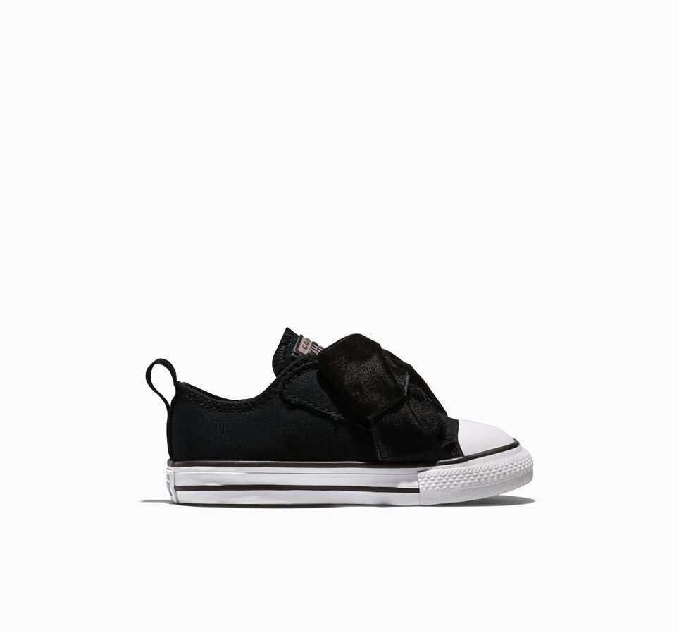 Chuck Taylor All Star One Strap Velvet Bows Black/White/Petal Pit