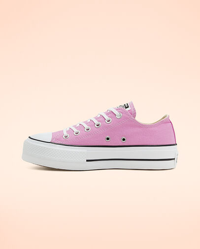 Seasonal Color Platform Chuck Taylor All Star Peony Pink/White/Black
