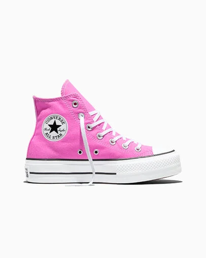 Chuck Taylor All Star Lift Platform Canvas Shocking Orchid Pink/White/Black