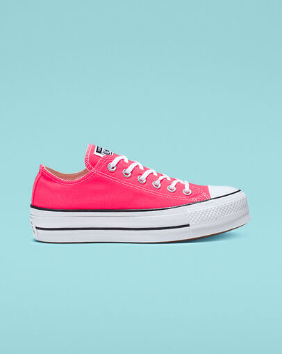 Chuck Taylor All Star Clean Platform Low Top Racer Pink/White/Black