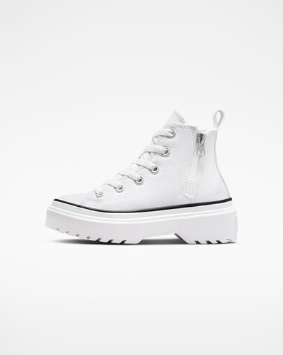 Chuck Taylor All Star Lugged Lift Platform Canvas White/White/Black, Inner Side View