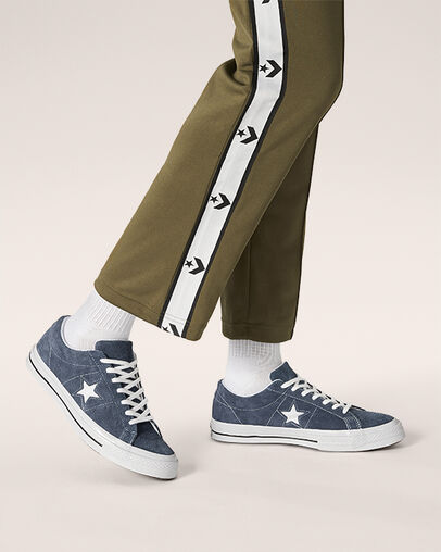 One Star Vintage Suede Low Top Navy/White/White
