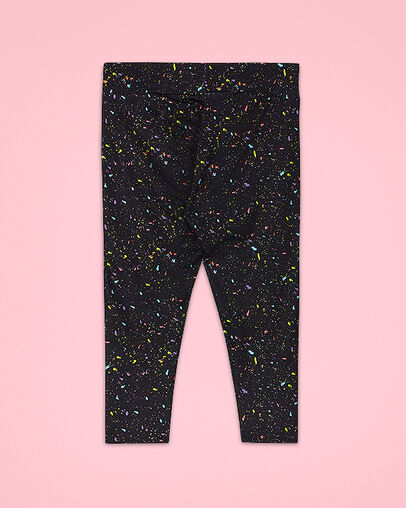 Splatter Leggings Black