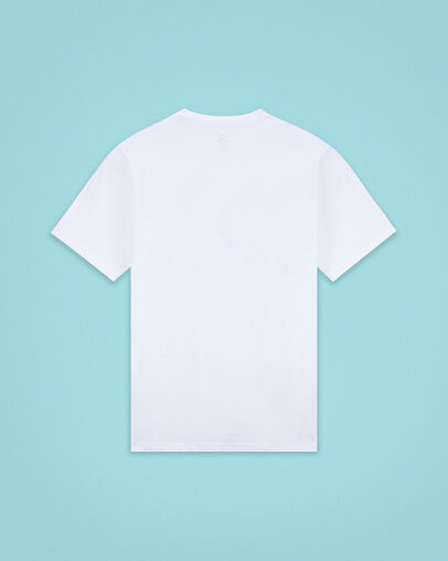 Star Chevron Camo Fill Boxy White, Back View