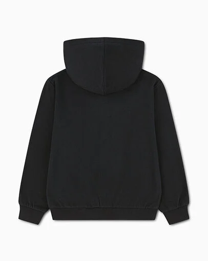 Chuck Taylor Patch Oversized Fit Hoodie Black, Back View