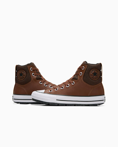 Chuck Taylor All Star Berkshire Boot Bear Nap Brown/Black/White, Detail Angle View