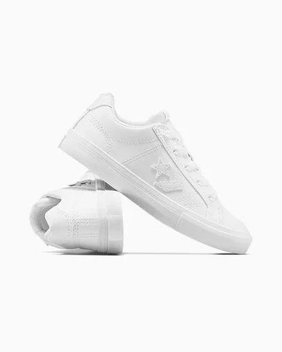 Converse Sport Casual Easy On White/White/White, Detail Angle View