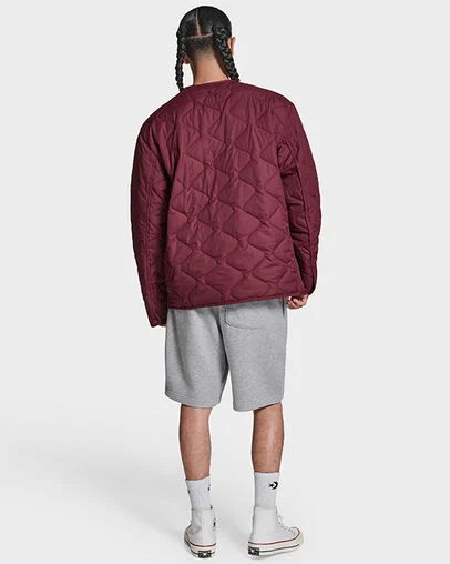 Malden Liner Jacket Deep Bordeaux, Full Body View