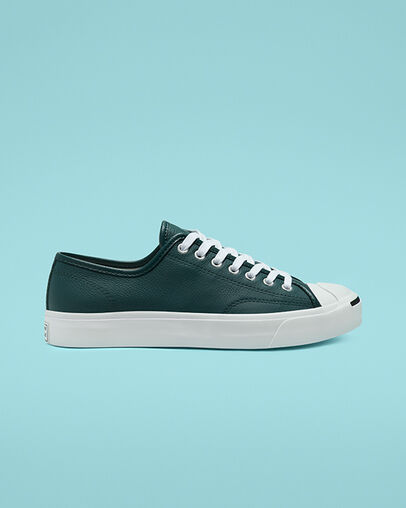 Seasonal Color Leather Jack Purcell Faded Spruce/White/White