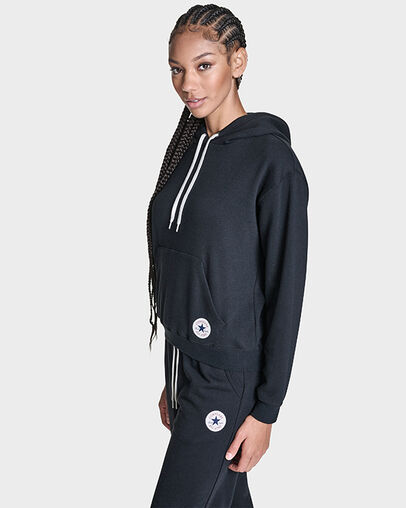 Chuck Taylor Patch Pullover Hoodie Converse Black, Back View