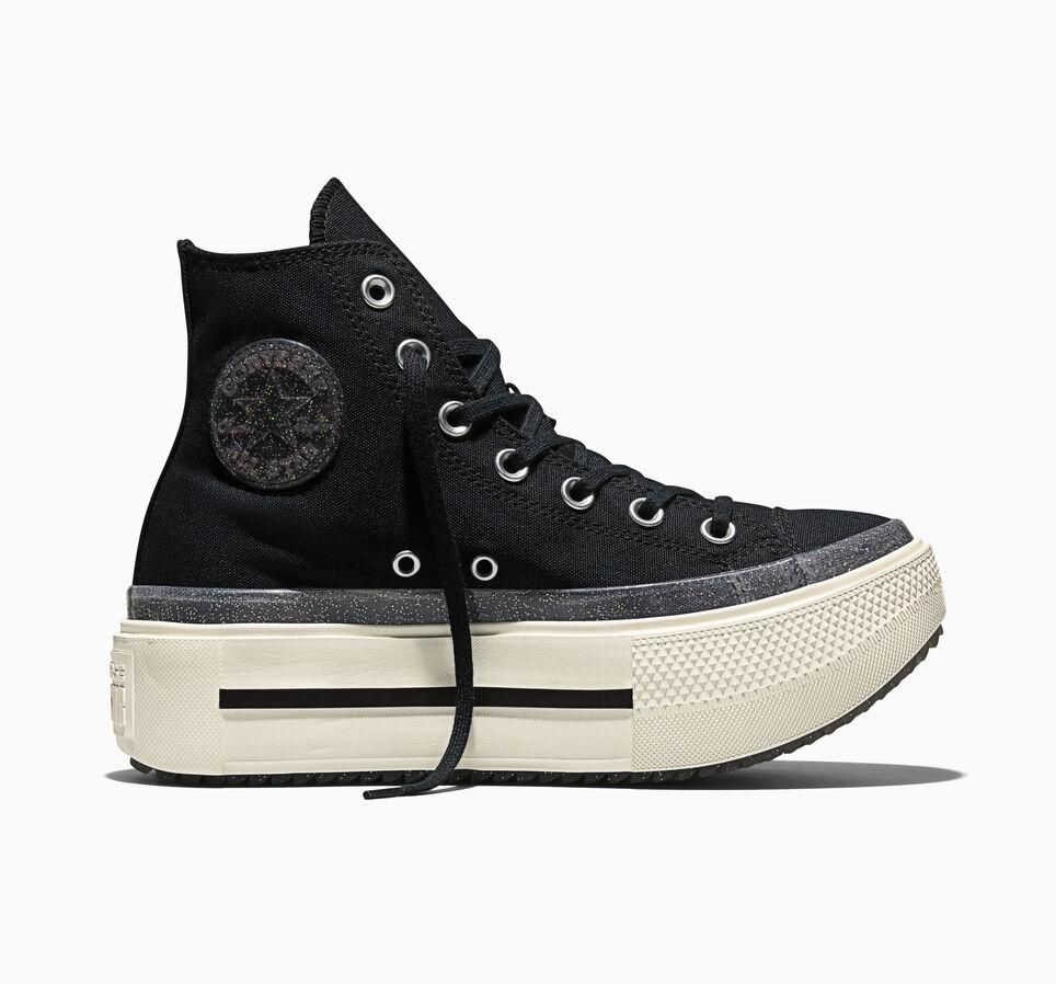 Chuck Taylor All Star Lift Double Stack Platform Jelly Black/Black/Egret