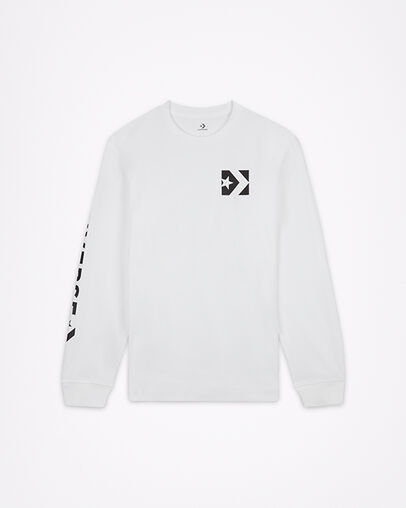 Wordmark Long Sleeve White