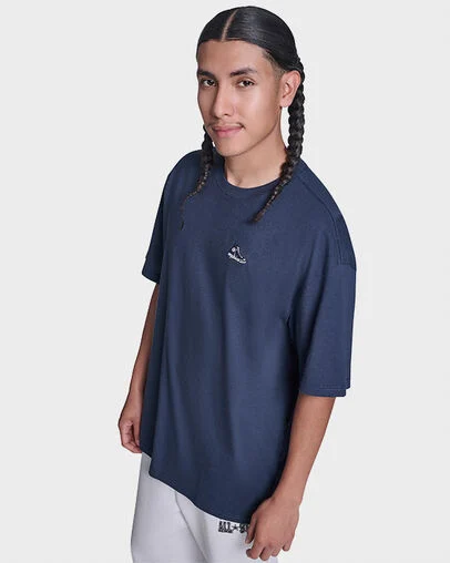 Relaxed Fit Chuck T-Shirt Converse Navy, Back View