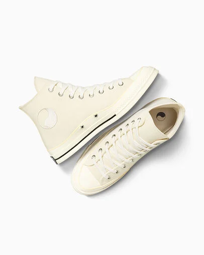Converse and Our Legacy WORK SHOP Chuck 70 Natural Ivory/Rutabaga, Angled View