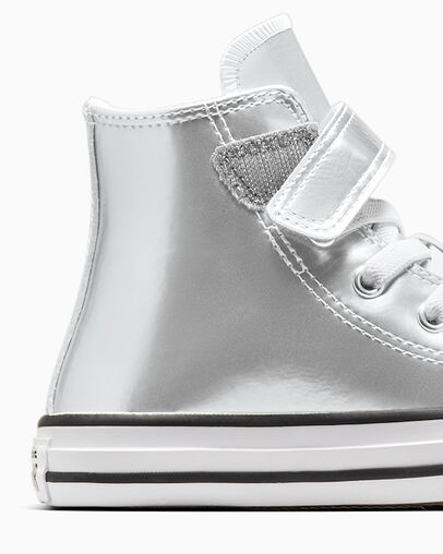 Chuck Taylor All Star Metallic Easy-On Silver/White/Silver, Detail Angle View