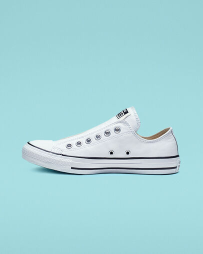Chuck Taylor All Star Leather Slip White/White/Black