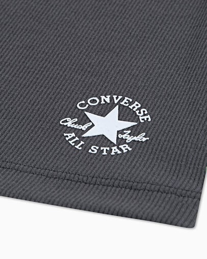 Converse Fold Down Ribbed Short Dark Matter Grey, Full Body View