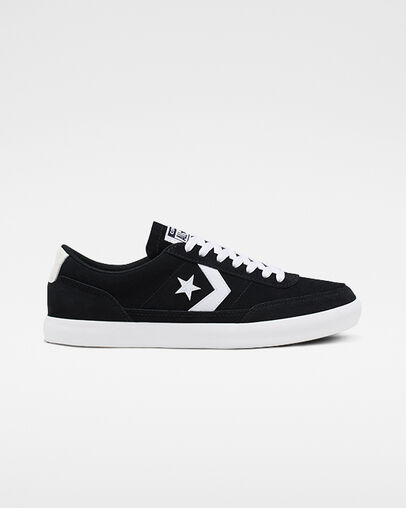 Suede and Leather Net Star Classic Black/White/White