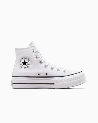 Chuck Taylor All Star Lift Platform Canvas White/Black/White, Outer Side View