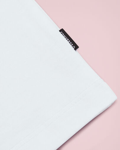 Plaid Pocket Relaxed Crew Neck Short Sleeve T-Shirt White, Detail View